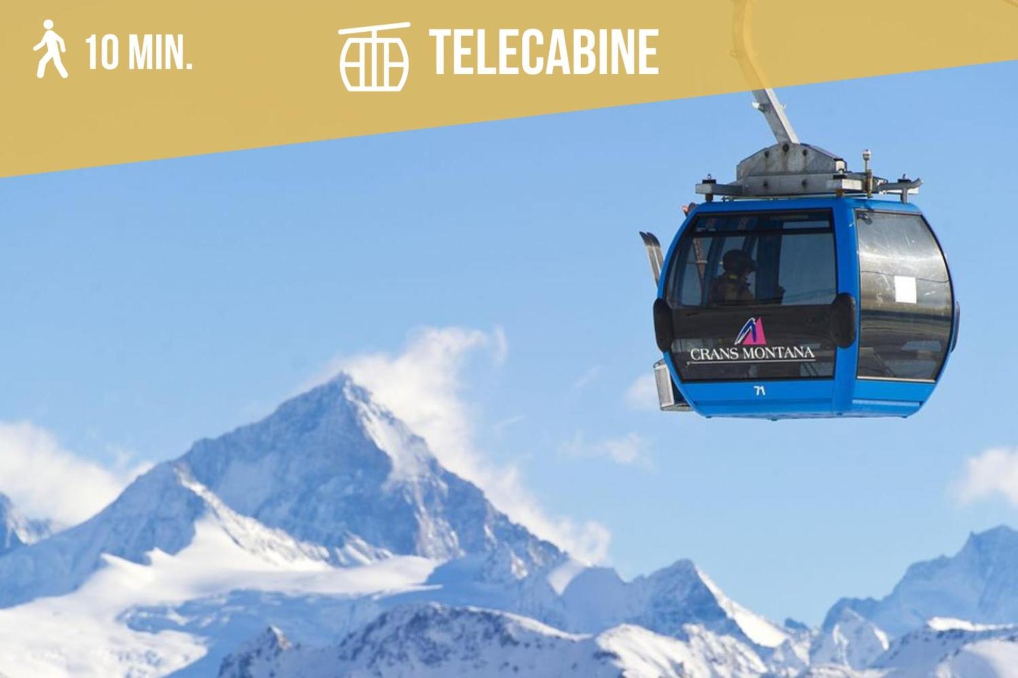 Plein Ciel I Balcony I Close To Cable Cars I Car Park Crans-Montana Exterior foto